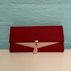 NWT Maroon Leaf Wallet
